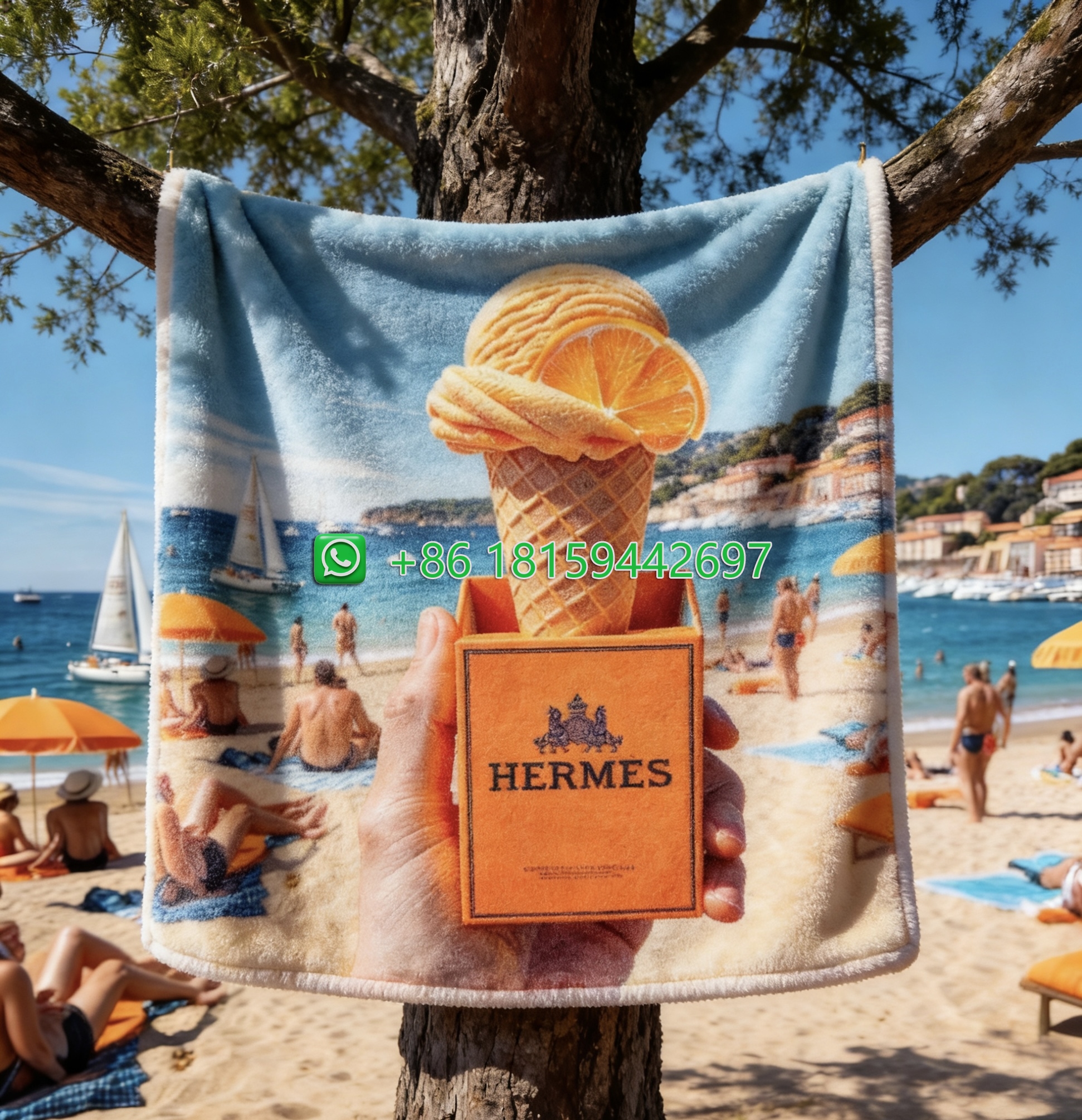 Hermes Throw Blankets